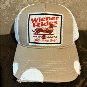 Weiner rides $.25 vintage style patch hat